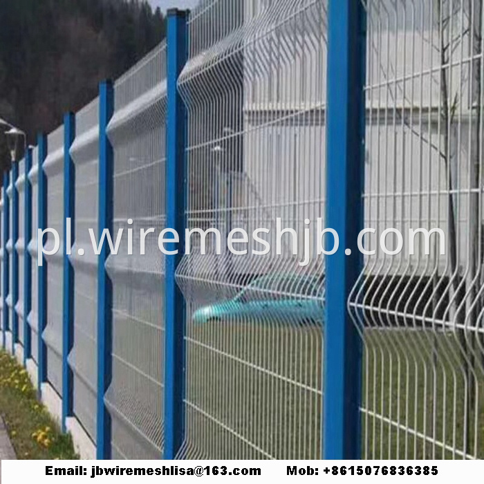 Peach Post Welded Wire Mesh Fence